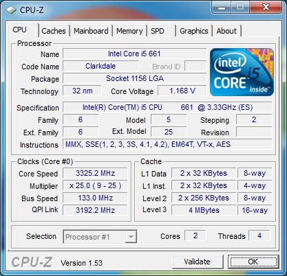 24 intel core i5 651 cpu