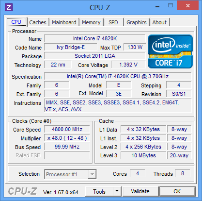 44. i7 4820K CPU
