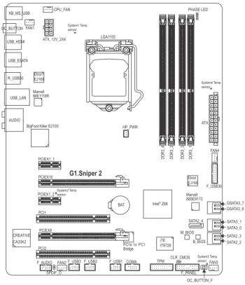 10 G1 Sniper 2 schematic mainboard