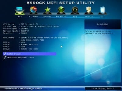 14 asrock system browser