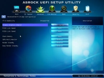 21 asrock primary graphics adapter