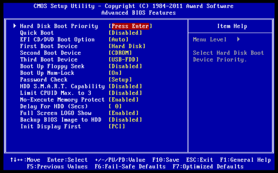 35 GA-X58A-OC hard disk boot priority