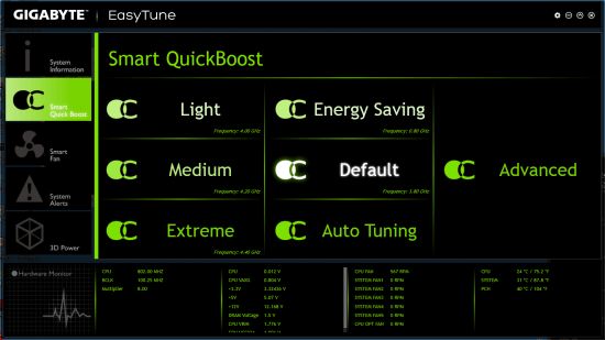 38 gigabyte easy tune smart quickboost