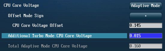 40 addition turbo mode cpu core voltage