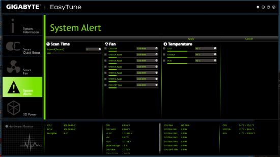 42 giagbyte easy tune system alert