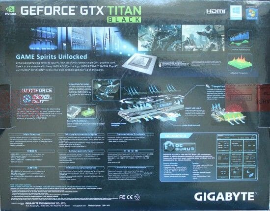 5 Gigabyte GeForce GTX Titan features