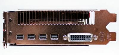 5 Radeon HD 7990 video connectors