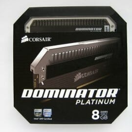 8 Corsair Dominator Platinum cardboard