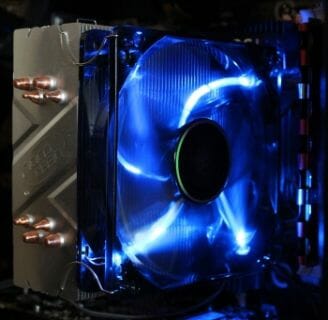 45 blue fan led