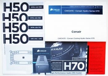 6 corsair h70 promotional booklets