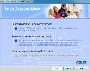 14 asus ts recovery mode
