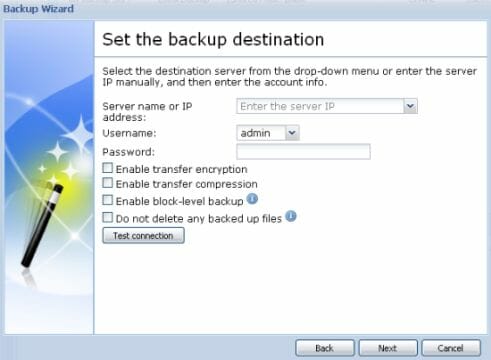 20 synology ds210+ backup wizard