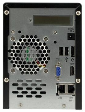 4 thecus n2800 back panel