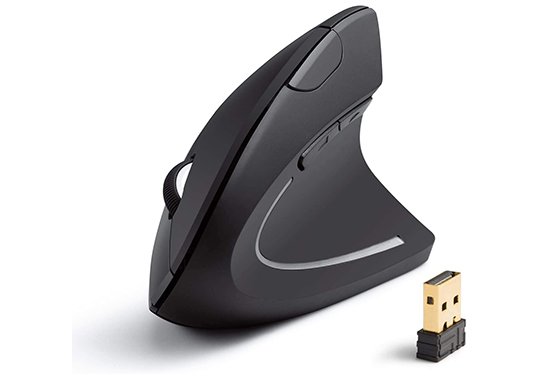 anker 2 4g wireless vertical ergonomic optical mouse