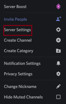 discord server settings