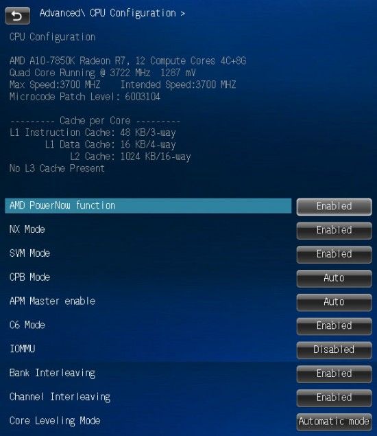 20 a88xm d3h amd powernow function