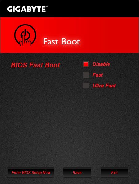 45 gigabyte fast boot