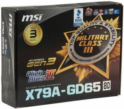 2 MSI X79A-GD65 packaging