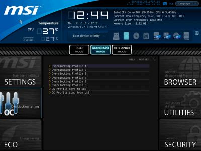 21 Z77 MPOWER overclocking proifile 1