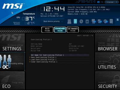 22 Z77 MPOWER set name for overclocking profile