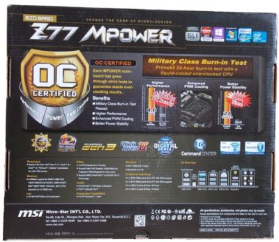 3 Z77 MPOWER features