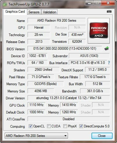 32 AMD Radeon R9 200 gpu