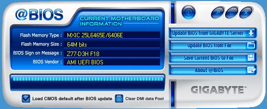 32 bios current motherboard information