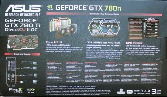 4 GTX 780 Ti features