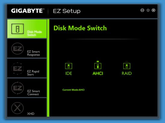 47 gigabyte ez setup disk mode switch