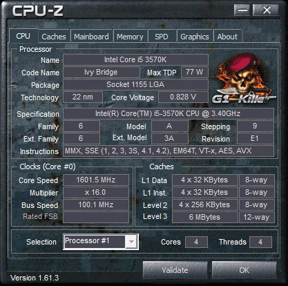 47 intel core i5 3570K cpu