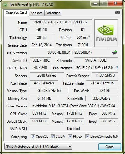 54 GeForce GTX Titan Black gpu