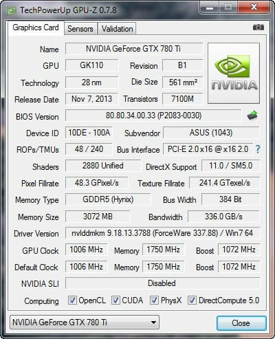 56 GeForce GTX 780 Ti gpu
