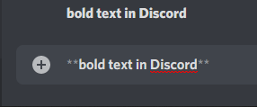 bold text in Discord