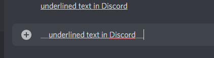 underline text in Discord