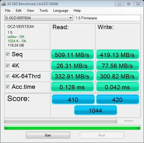 40 as ssd benchmark