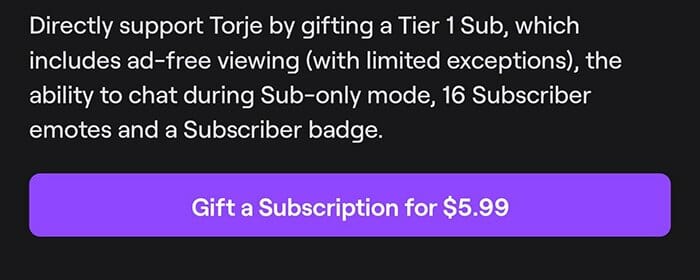 how gift twitch sub app