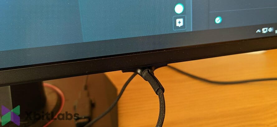 pulsar mouse micro bungee on a monitor