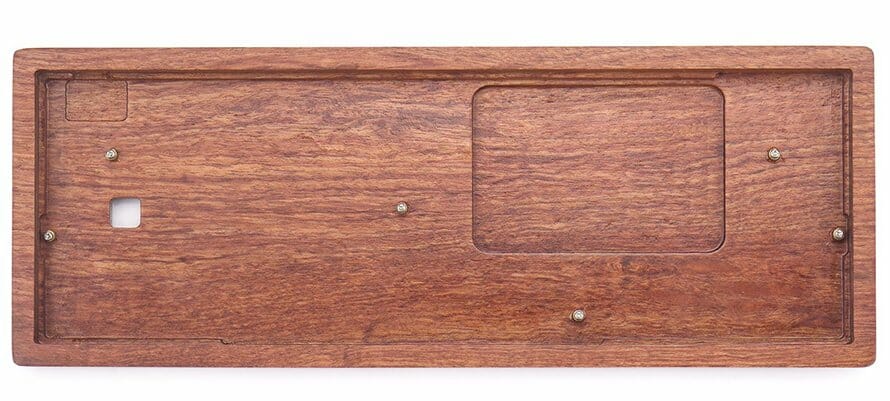 wooden keyboard case