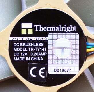 16 thermalright fan