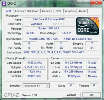 32 intel core i7 extreme 980x cpu z