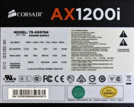 rustfri Vejrtrækning Slør Corsair AX1200i Power Supply Unit Review | XBitLabs