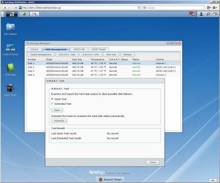 12 synology ds411 smart test