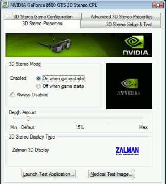 15 nvidia gefore 8600 gts 3d
