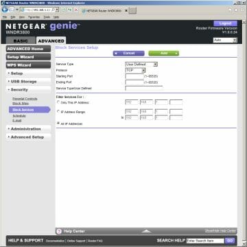 16 netgear wndr3800 block services setup