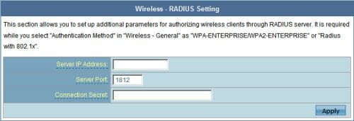 23 wireless radius setting