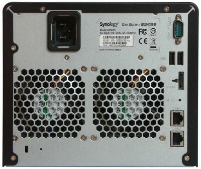 3 synology ds509+ back panel
