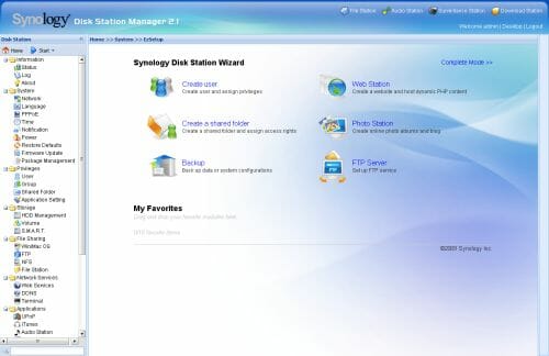38 synology ds209+ web interface