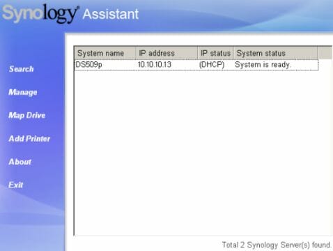 7 synology ds509+ assistant