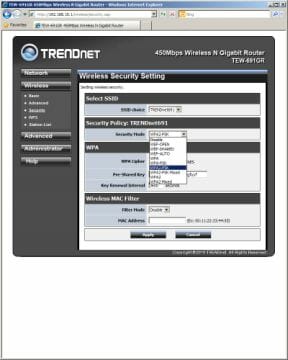 8 trendnet tew-691gr wireless security