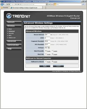 9 trendnet tew-691gr advanced wireless settings